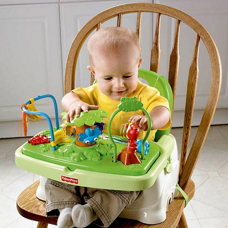 Fisher Price Folding Portable Healthy Care Rainforest BOOSTER SEAT NEW 