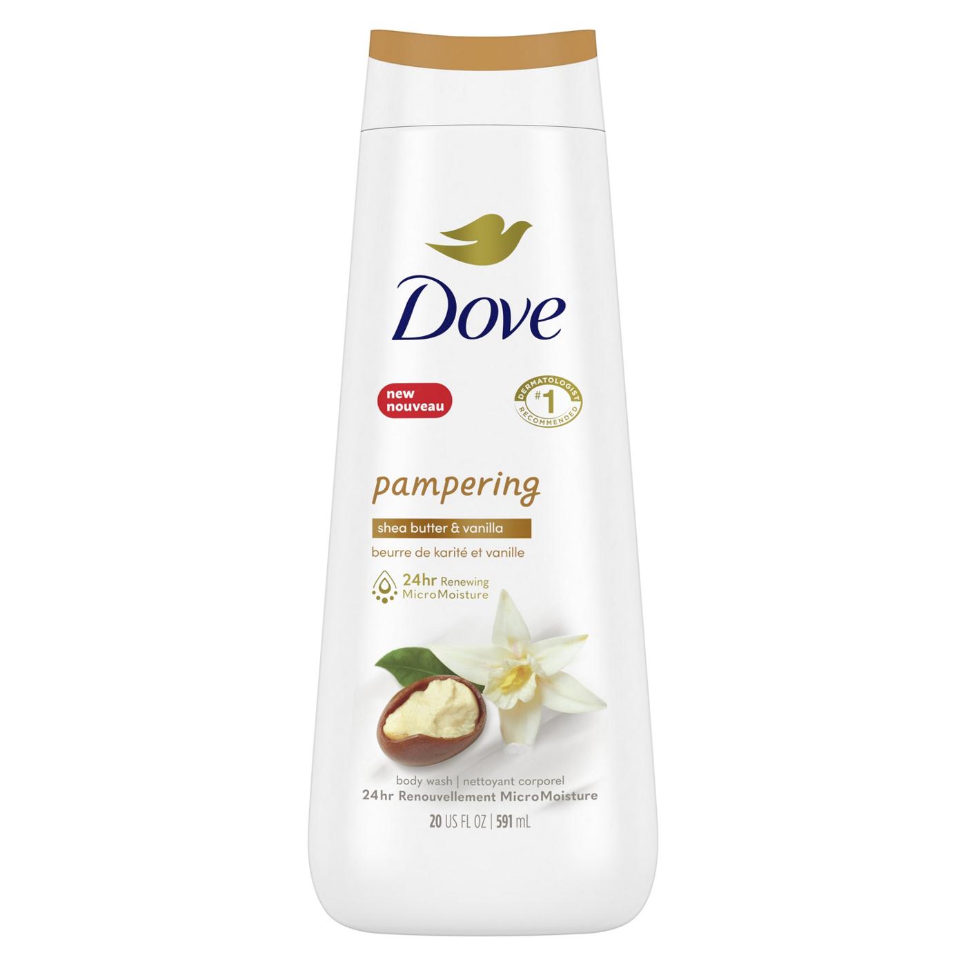 Dove Pampering  Body Wash - Shea Butter & Vanilla; image 1 of 8