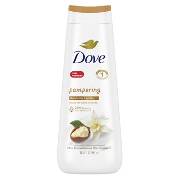 Dove Pampering  Body Wash - Shea Butter & Vanilla, 20 oz