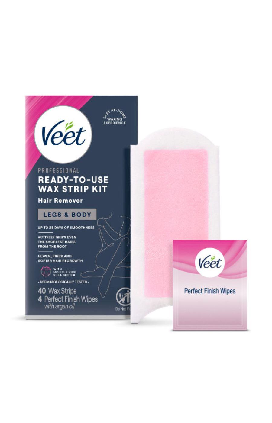 Veet Wax Strip Hair Remover Kit; image 1 of 5