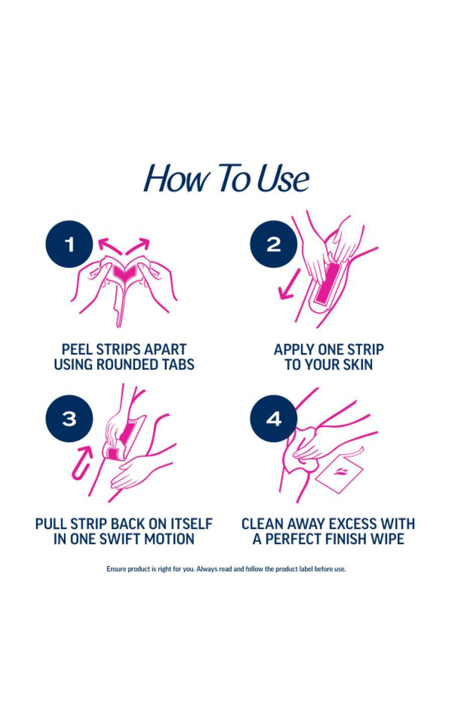 Veet Wax Strip Hair Remover Kit; image 4 of 5