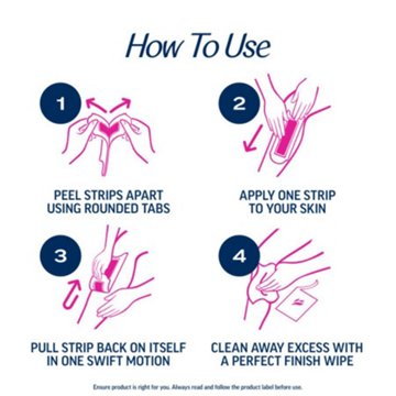 Veet Wax Strip Hair Remover Kit, 40 ct