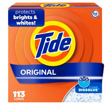 Tide Powder Laundry Detergent, 113 Loads - Original Scent