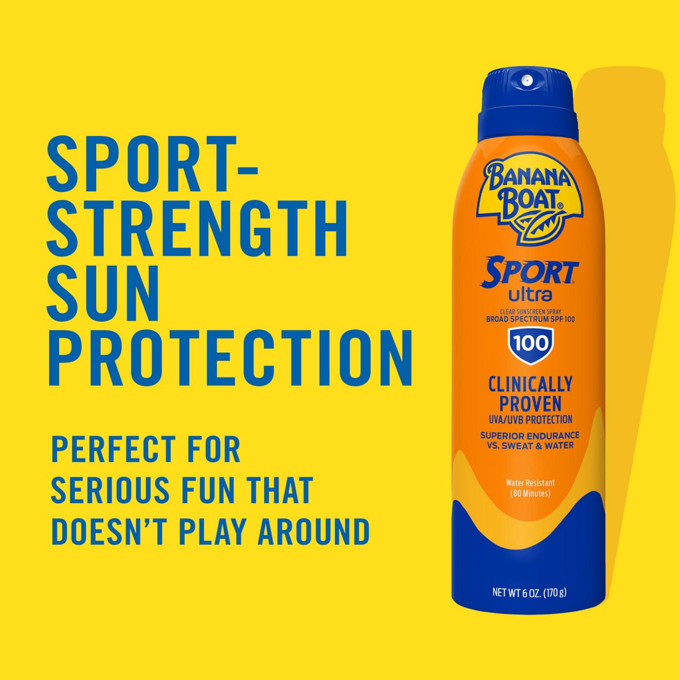 Banana Boat Sport Ultra Clear Sunscreen Spray - SPF 100; image 3 of 4