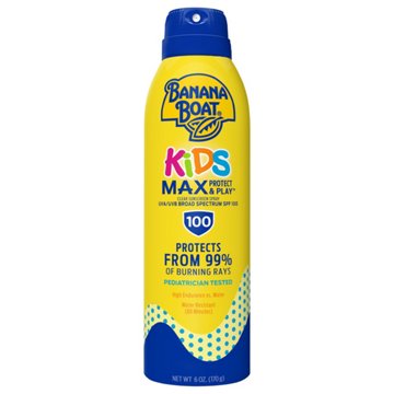 Banana Boat Kids Max Protect & Play Sunscreen Spray - SPF 100, 6 oz
