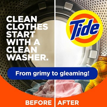 Tide HE Turbo Clean Washing Machine Cleaner with OXI - Fresh Clean, 4 ct