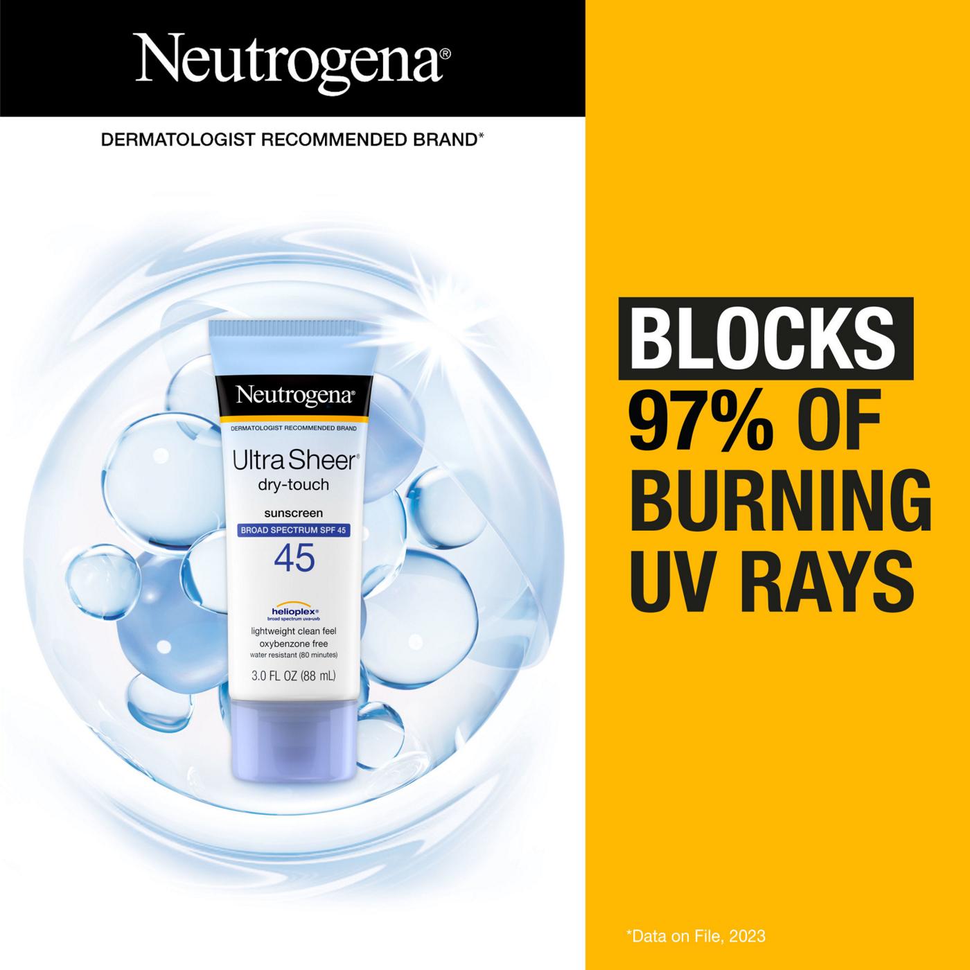 Neutrogena Ultra Sheer Dry-Touch Sunscreen Twin Pack - SPF 45; image 6 of 8