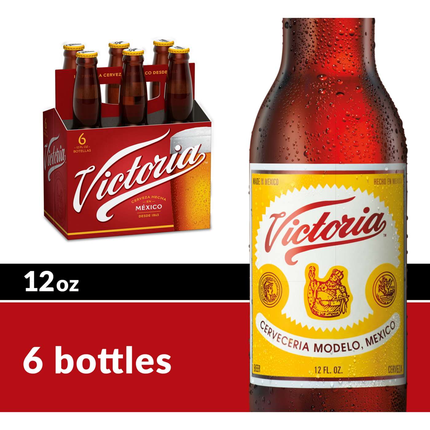Victoria Amber Lager Mexican Beer 12 oz Bottles, 6 pk; image 3 of 8