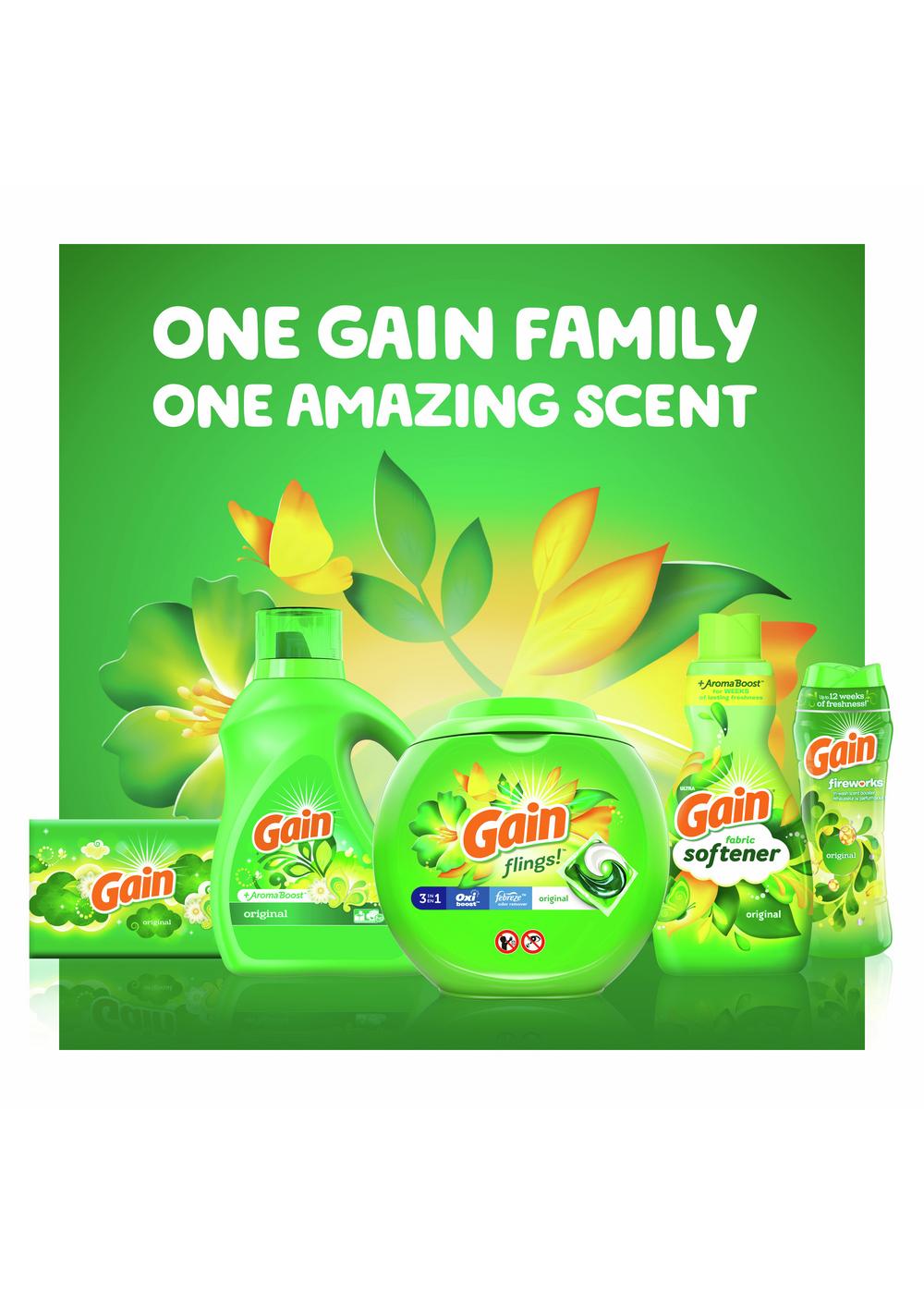 Gain + Aroma Boost HE Liquid Laundry Detergent, 32 Loads - Original; image 2 of 9