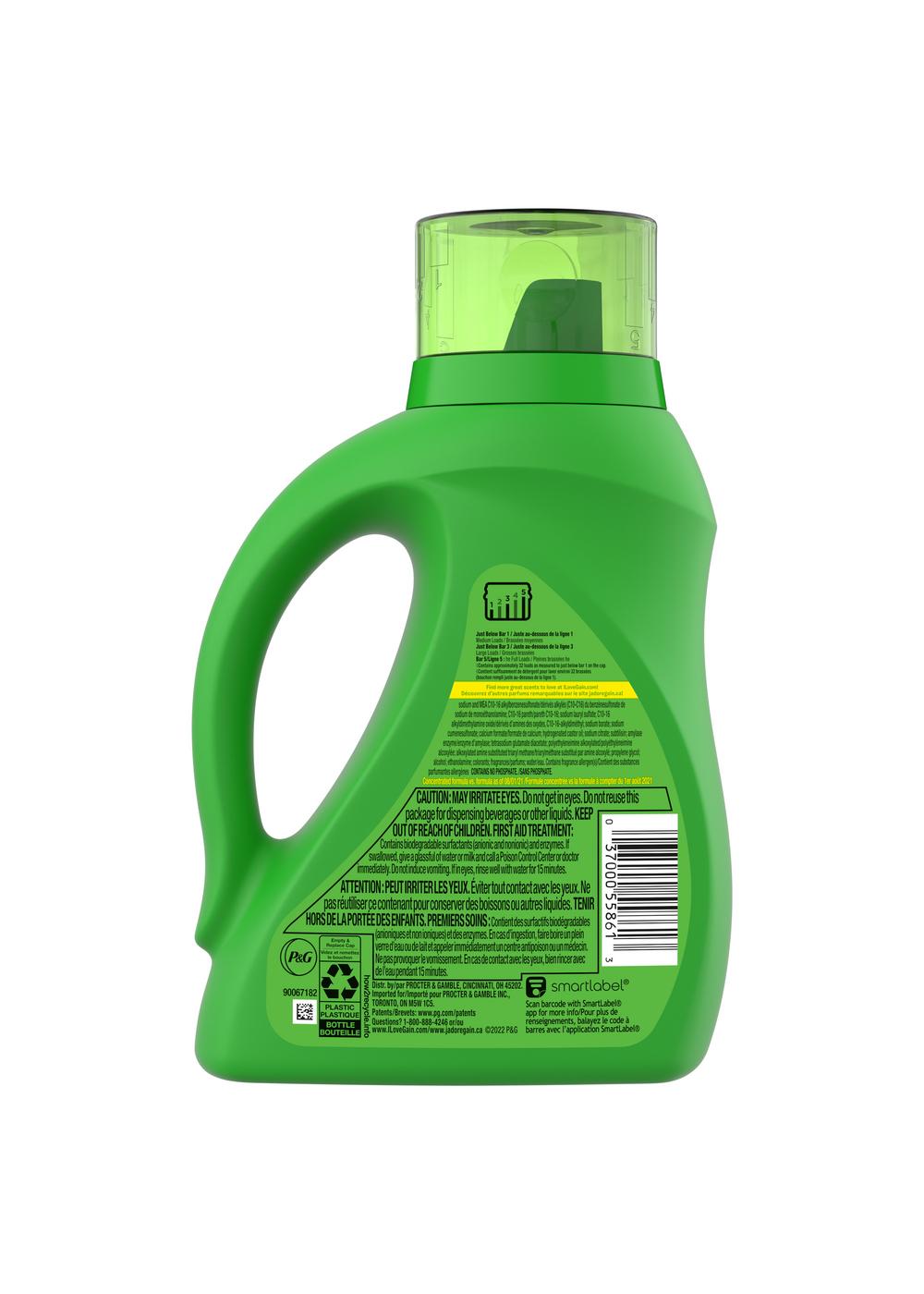 Gain + Aroma Boost HE Liquid Laundry Detergent, 32 Loads - Original; image 9 of 9
