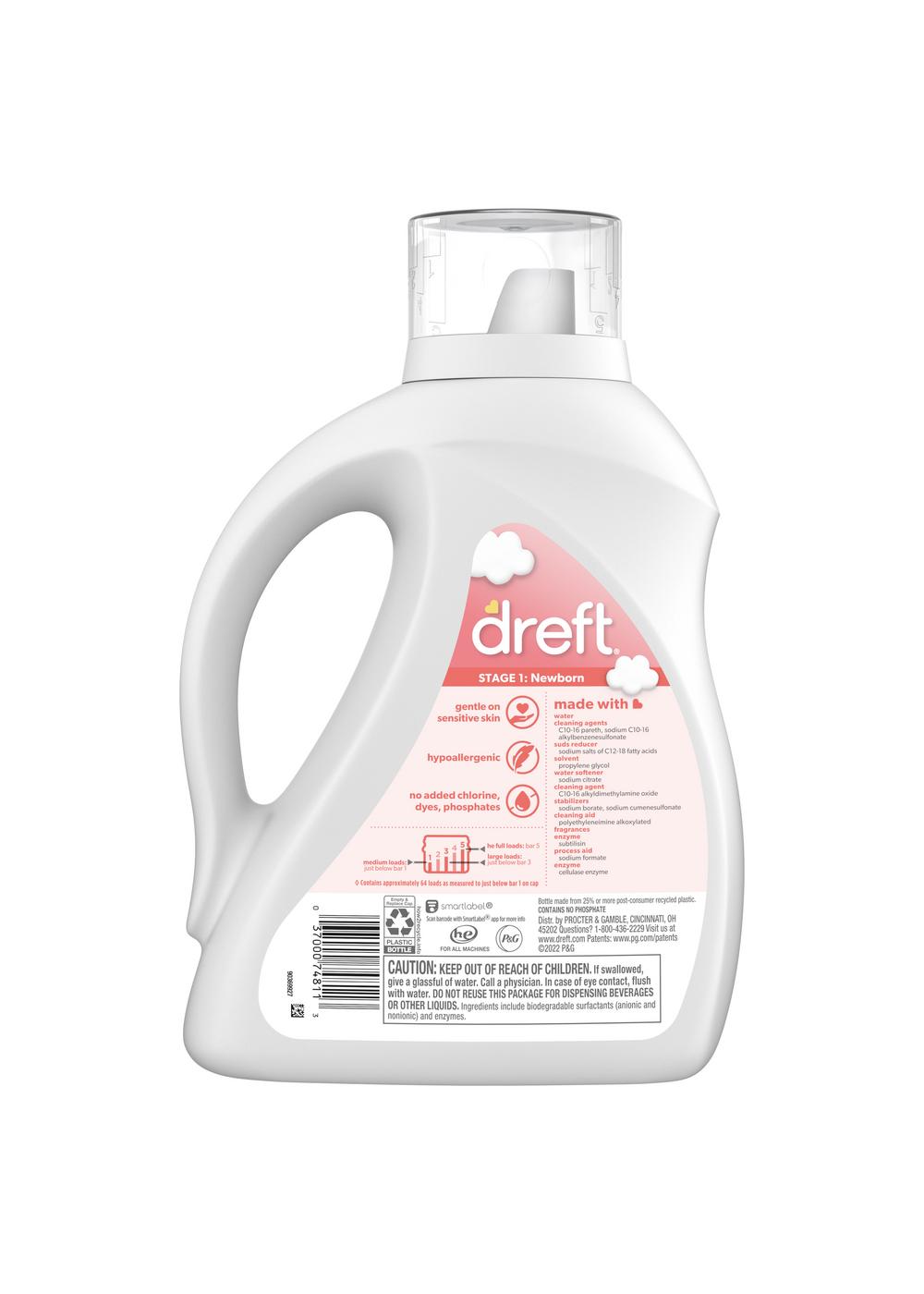 Dreft Stage 1: Newborn Liquid Laundry Detergent, 64 Loads; image 7 of 10
