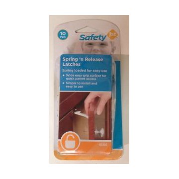 Safety 1st Spring n' Release Latches, 10 pk