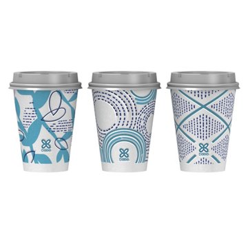 Dixie To Go 12 oz Paper Cups and Lids, 26 ct
