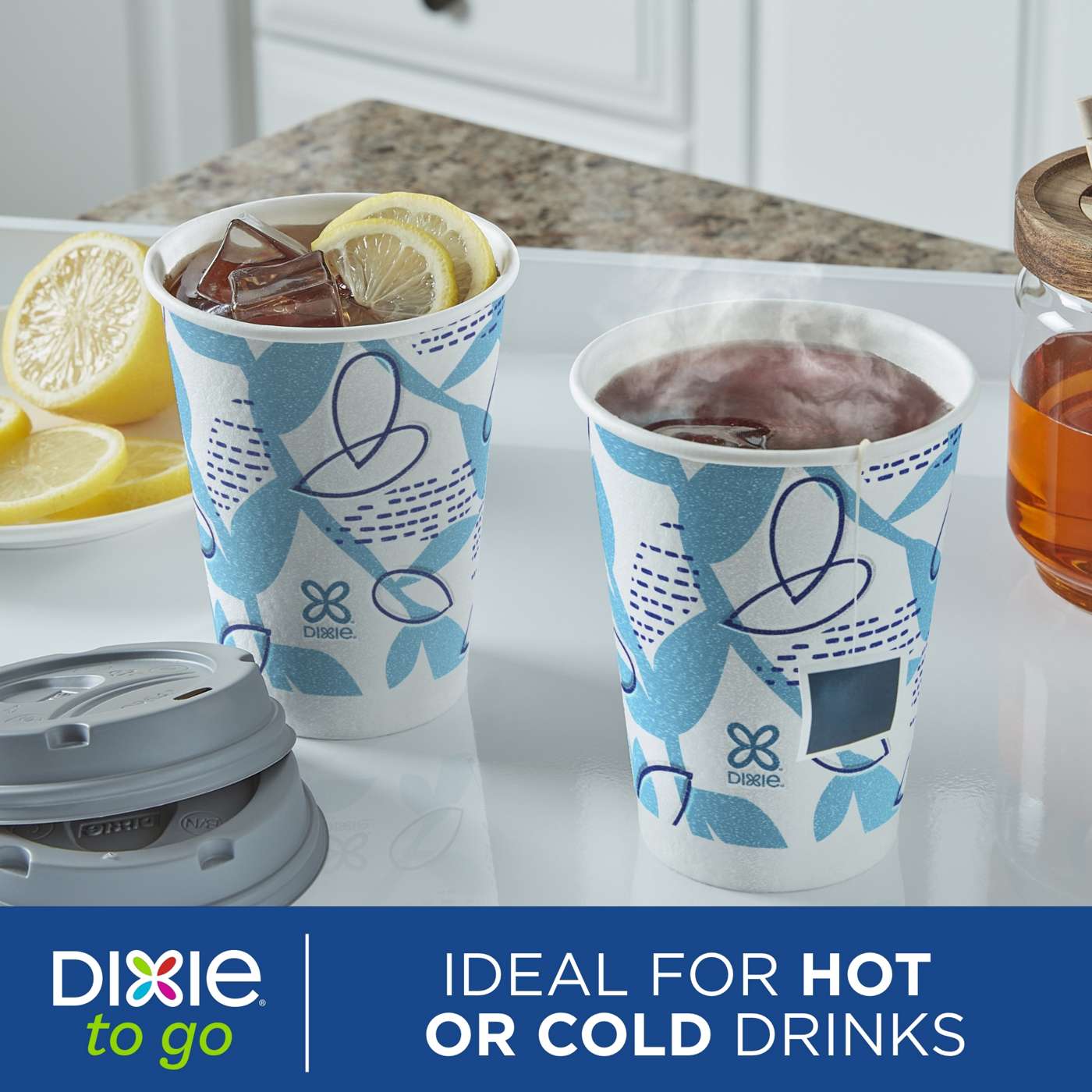 Dixie To Go 12 oz Paper Cups and Lids; image 5 of 7
