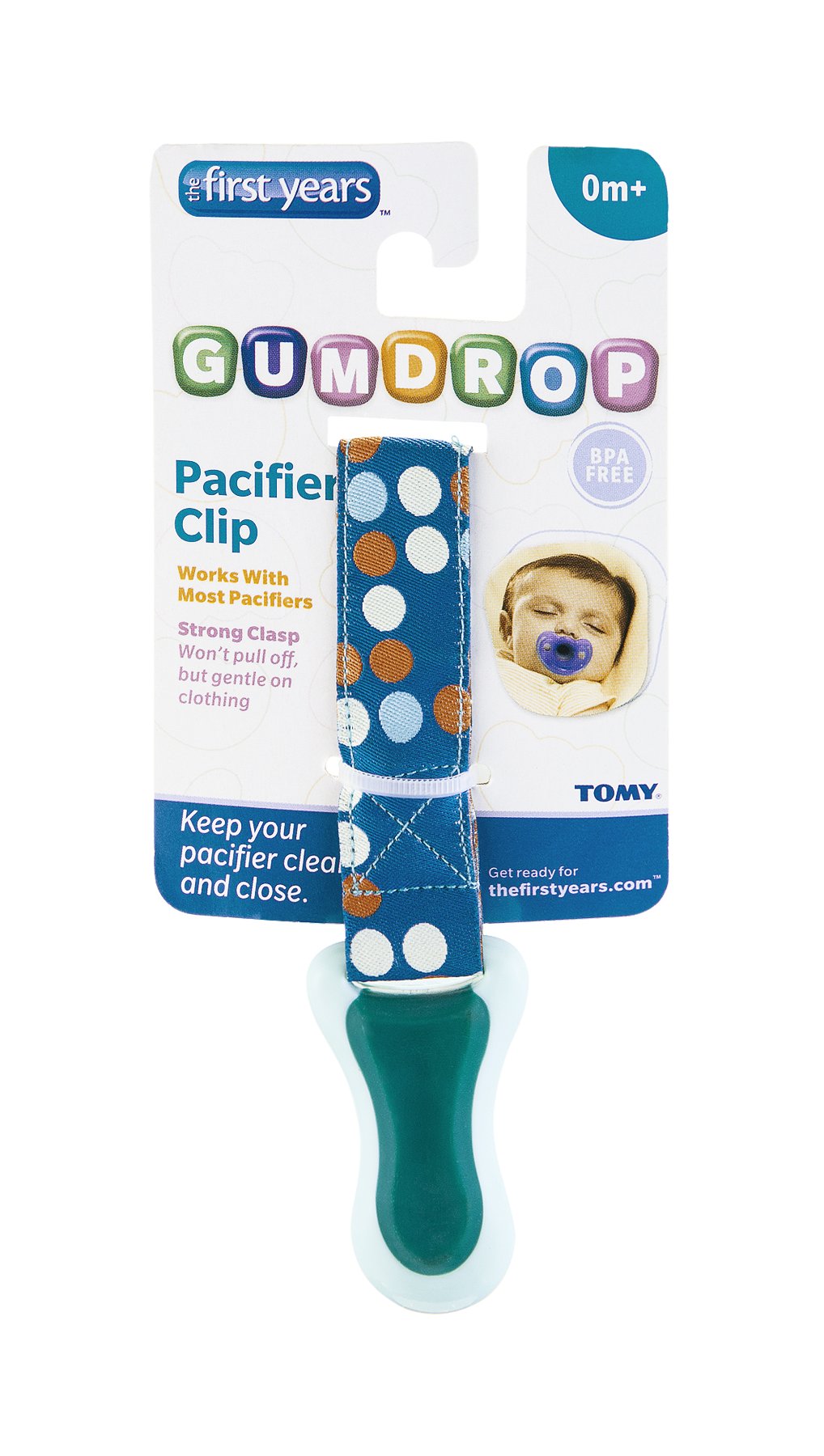 The First Years Gumdrop Pacifier Clip (0 +M) Shop Pacifiers at H-E-B
