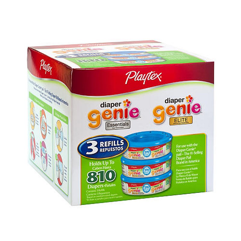 3 pack Playtex Diaper Genie Pail System Refills 