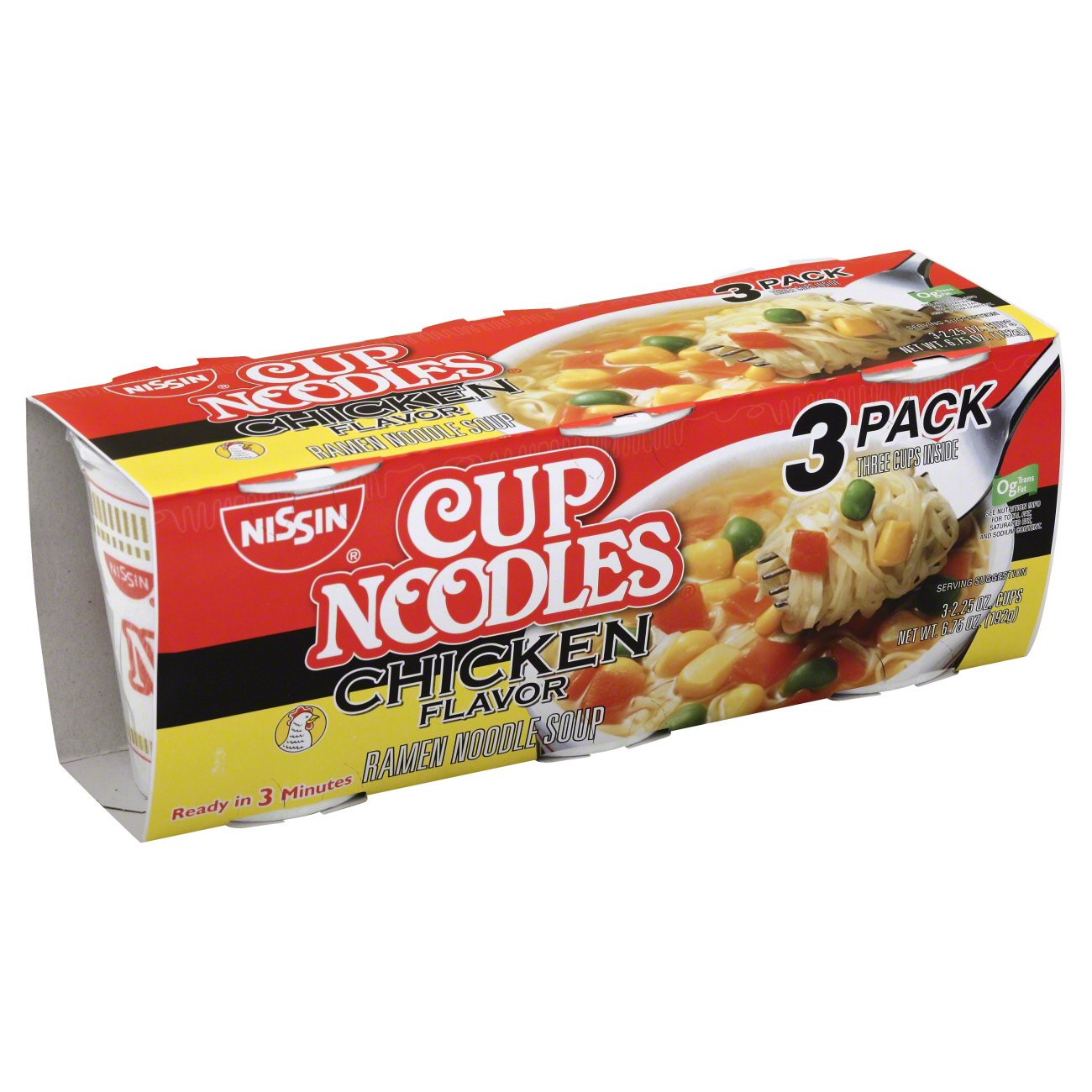 Nissin Cup Noodles Chicken Flavor Ramen Noodle Soup 3 CT Shop Soups
