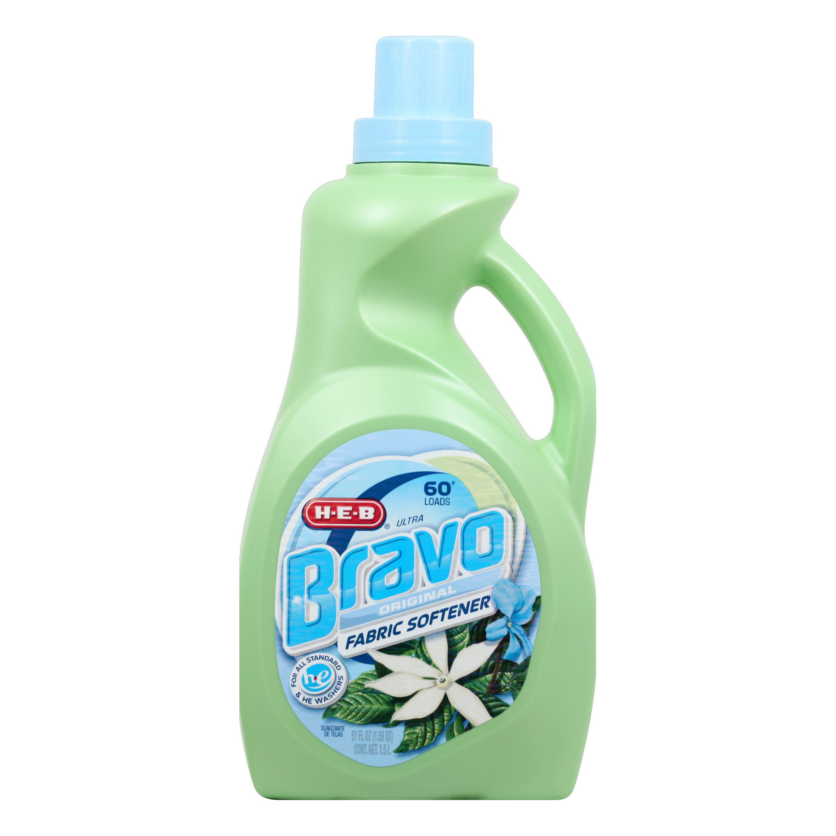 H E B Bravo Original Liquid Fabric Softener 60 Loads Shop Softeners At H E B