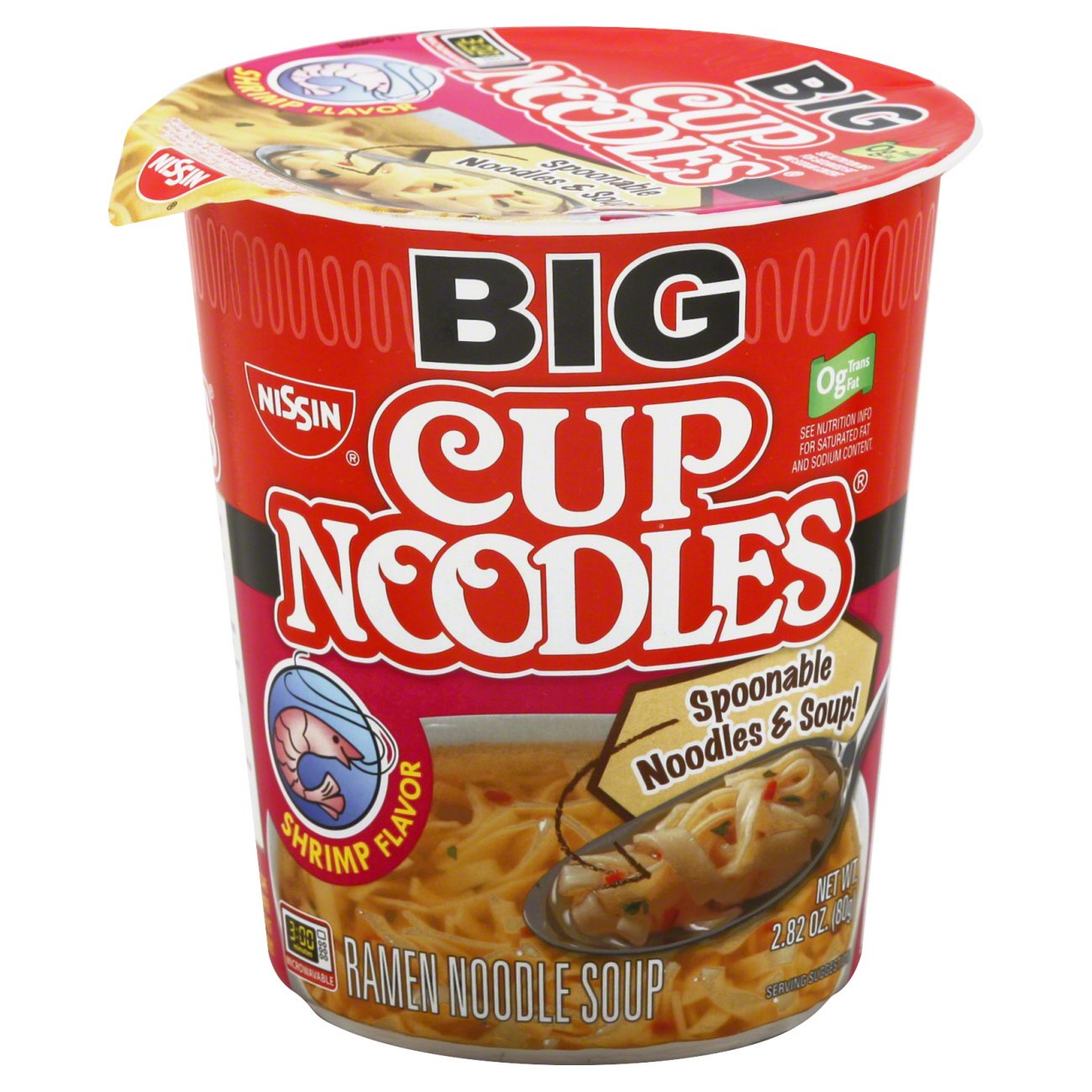 Nissin Big Cup Noodles Shrimp Flavor Ramen Noodle Soup - Shop Soups