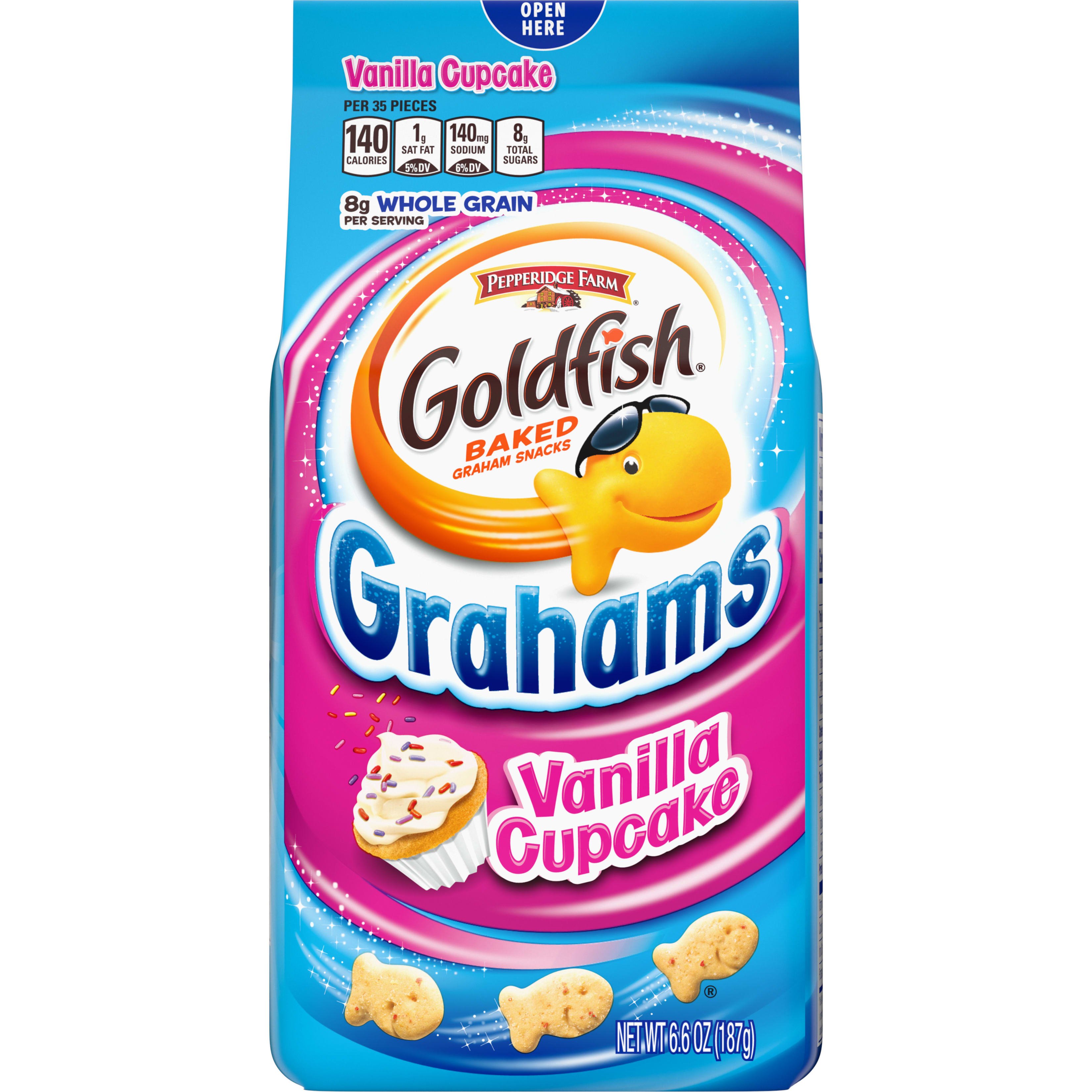 Goldfish Grahams Vanilla Cupcake Crackers Snack Crackers - Shop Cookies at H-E-B