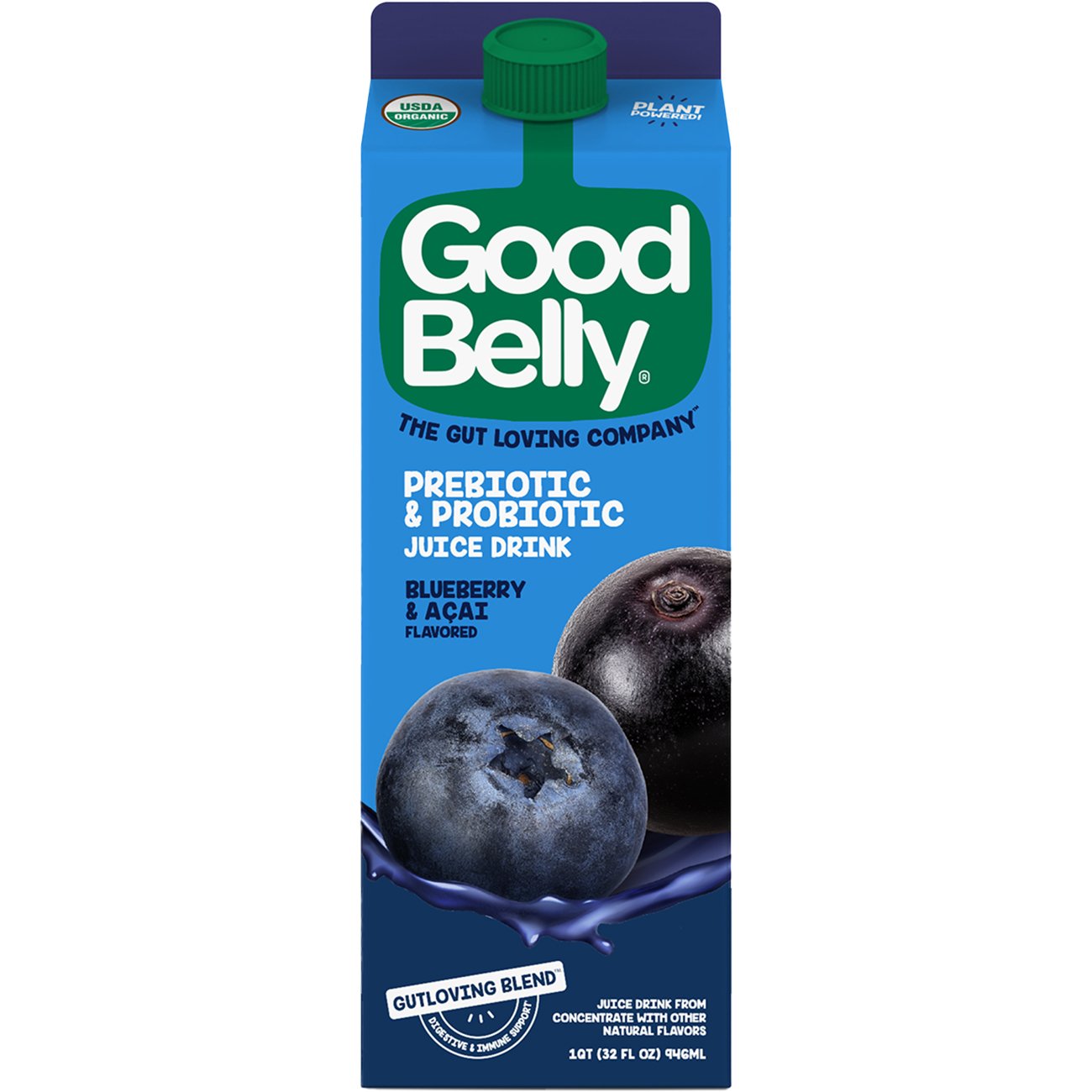 GoodBelly Probiotics No Added Sugar Raspberry Blackberry Juice Drink