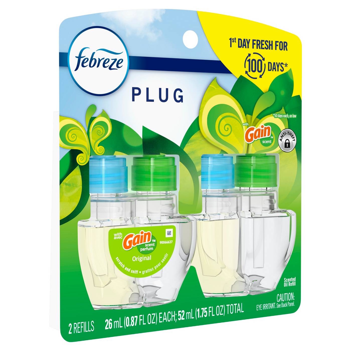Febreze Plug In Air Freshener Odor-Fighting Scented Oil Refill Gain Scent; image 7 of 10