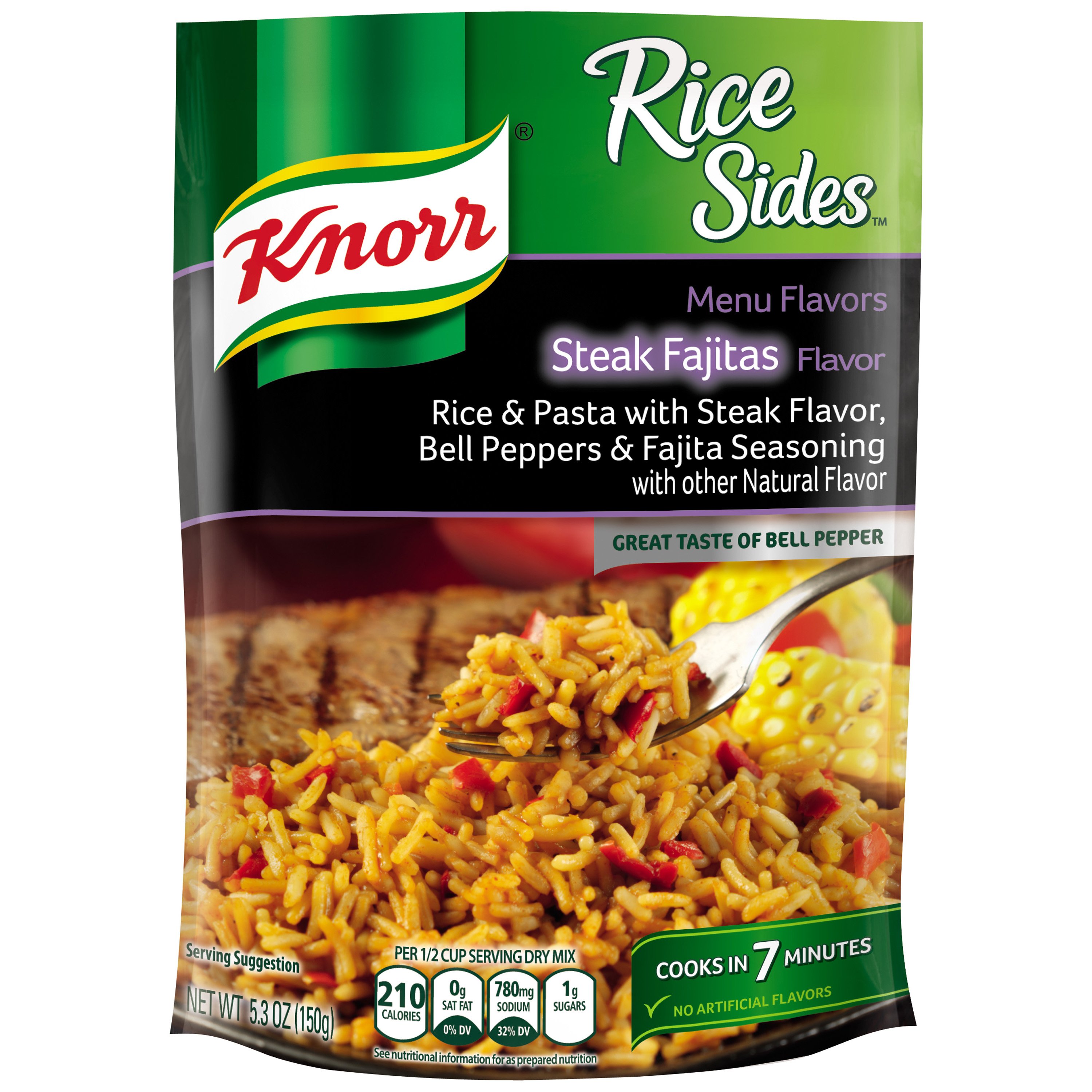 Knorr Rice Sides Rice Side Dish Steak Fajitas Shop Pantry Meals At H E B