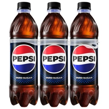 Pepsi Zero Sugar Cola Soda 6 pk Bottles