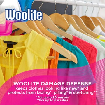 Woolite Damage Defense Liquid Laundry Detergent, 66 Loads, Regular and HE Washers