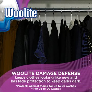Woolite Darks Defense Liquid Laundry Detergent, 66 Loads, HE and Regular Washers, 100 oz