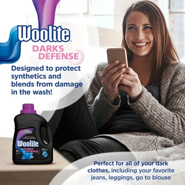 Woolite Darks Defense Liquid Laundry Detergent, 66 Loads, HE and Regular Washers, 100 oz