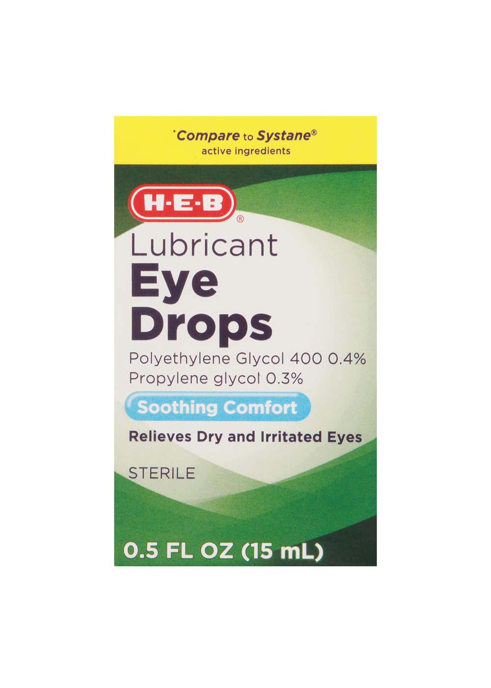 H-E-B Lubricant Eye Drops Soothing Comfort