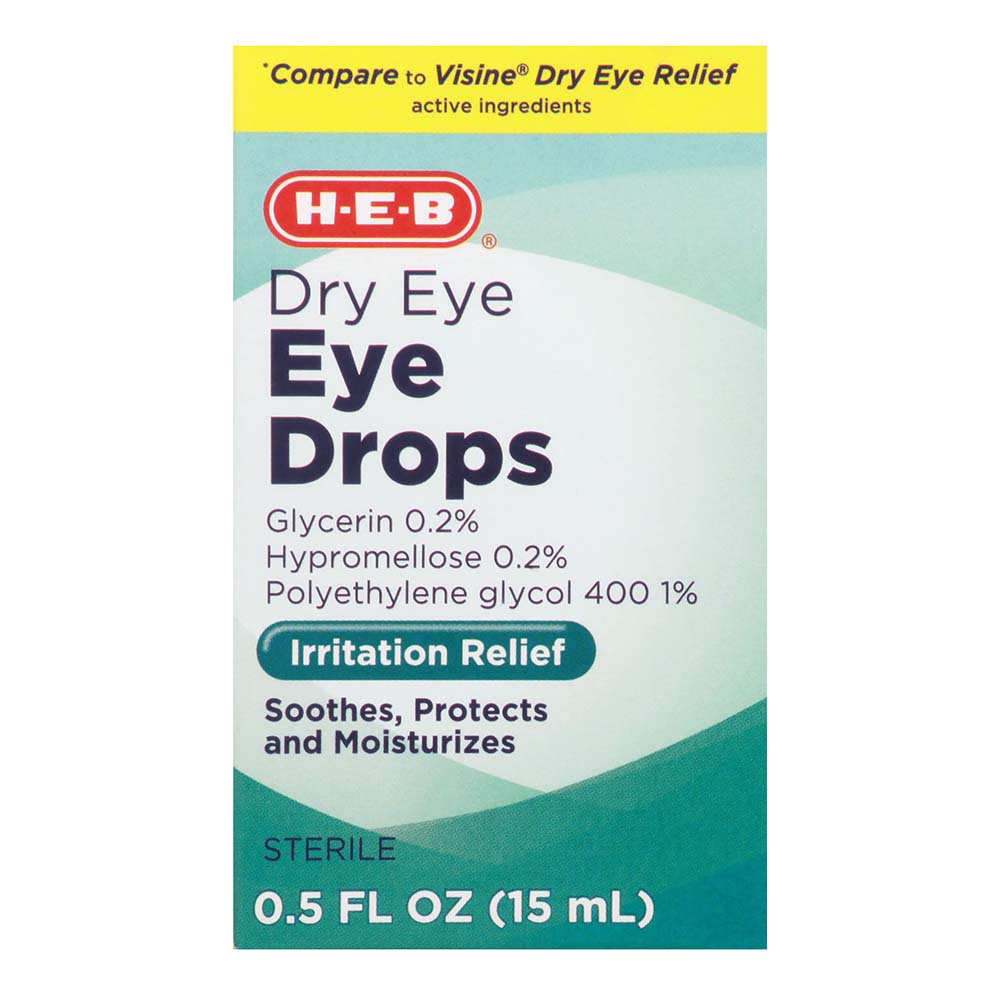HEB Dry Eye Relief Drops Shop Eye drops & lubricants at HEB