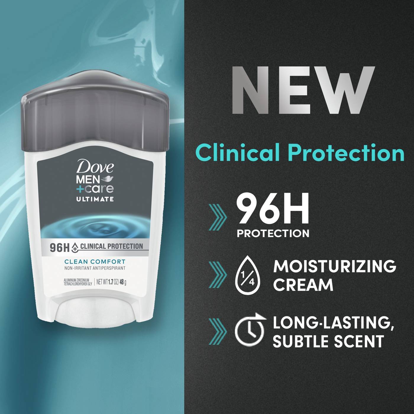 Dove Men+Care Clinical Protection Antiperspirant - Clean Comfort; image 2 of 7