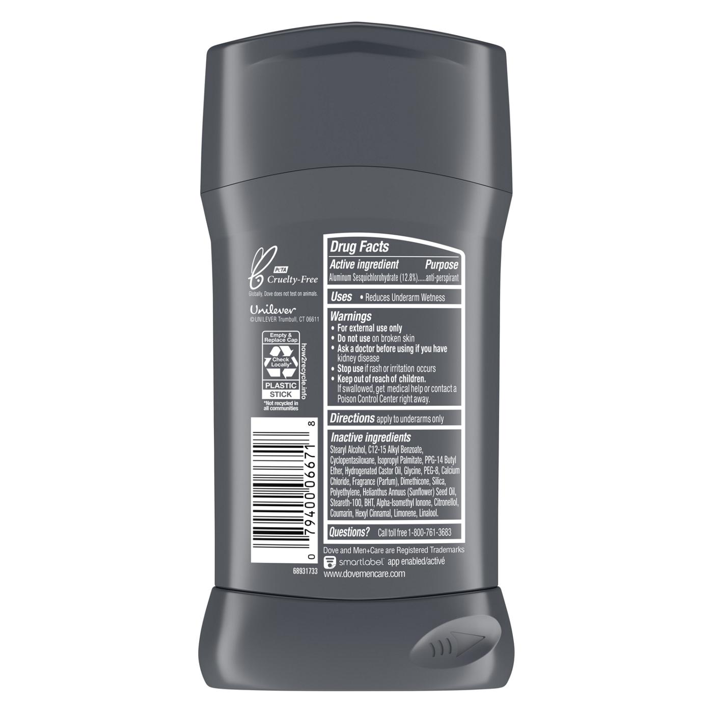 Dove Antiperspirant Deodorant Stick Clean Comfort; image 2 of 8