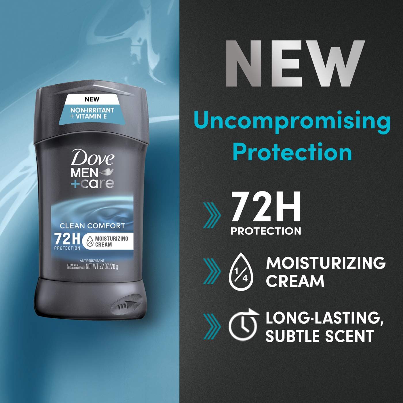 Dove Antiperspirant Deodorant Stick Clean Comfort; image 7 of 8