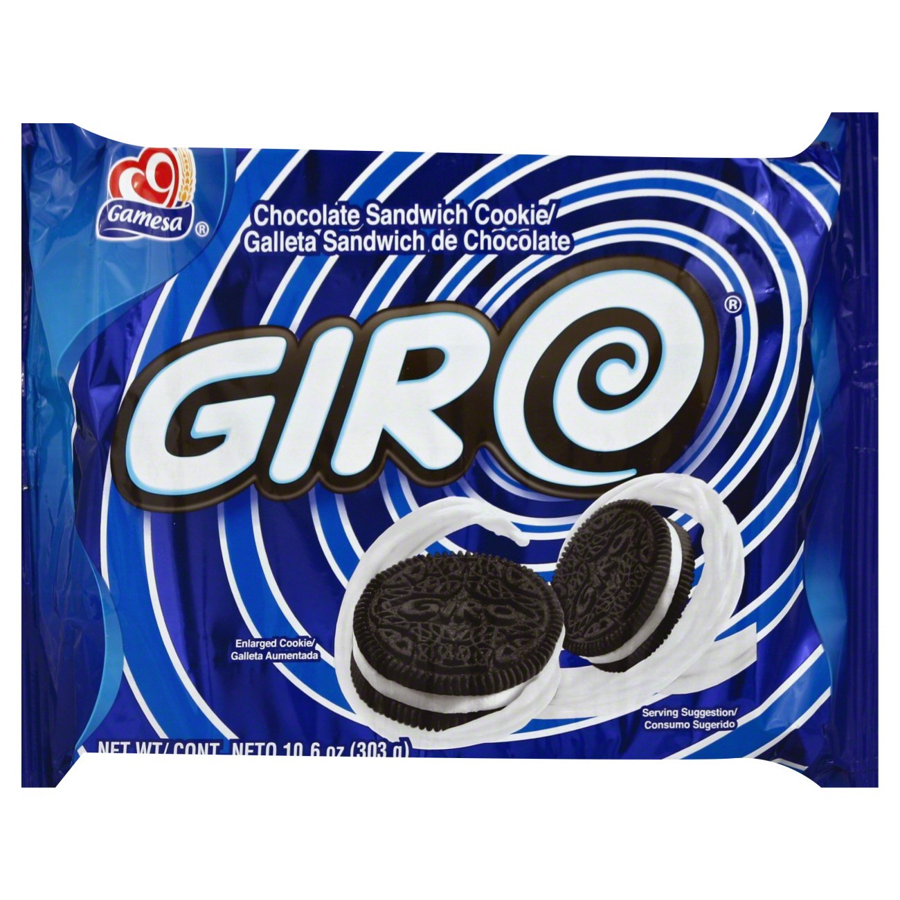 .com: Gamesa Giro Chocolate Sandwich Cookies, 10.6 Ounce : Grocery &  Gourmet Food