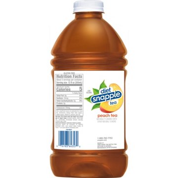 Snapple Diet Peach Tea, 64 oz