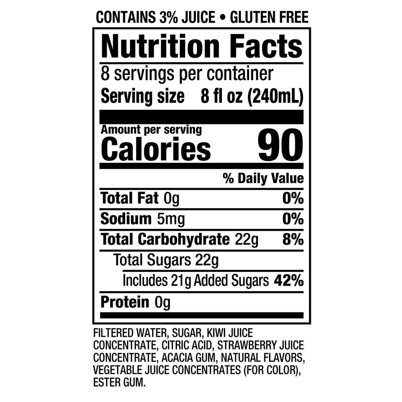 Snapple Kiwi Strawberry Juice Drink; image 3 of 3