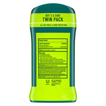 Degree Men 48 Hr Antiperspirant Solid Deodorant - Extreme Blast, 2 pk