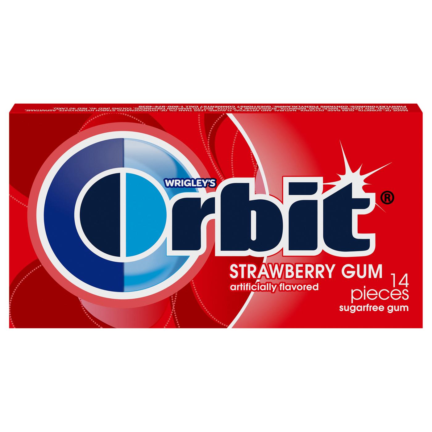 Orbit Strawberry Sugarfree Gum; image 1 of 3