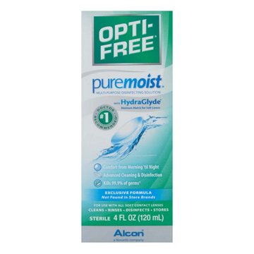 OPTI-FREE Puremoist Multi-Purpose Disinfecting Solution, 4 oz