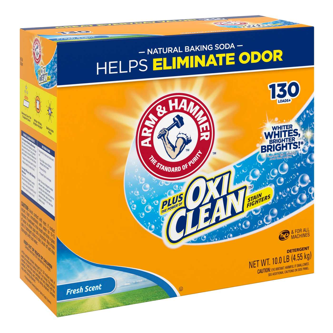 Arm & Hammer Plus OxiClean Powder Laundry Detergent, 130 Loads - Fresh Scent; image 9 of 13