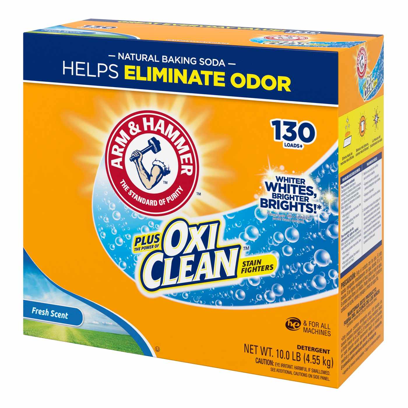 Arm & Hammer Plus OxiClean Powder Laundry Detergent, 130 Loads - Fresh Scent; image 10 of 13