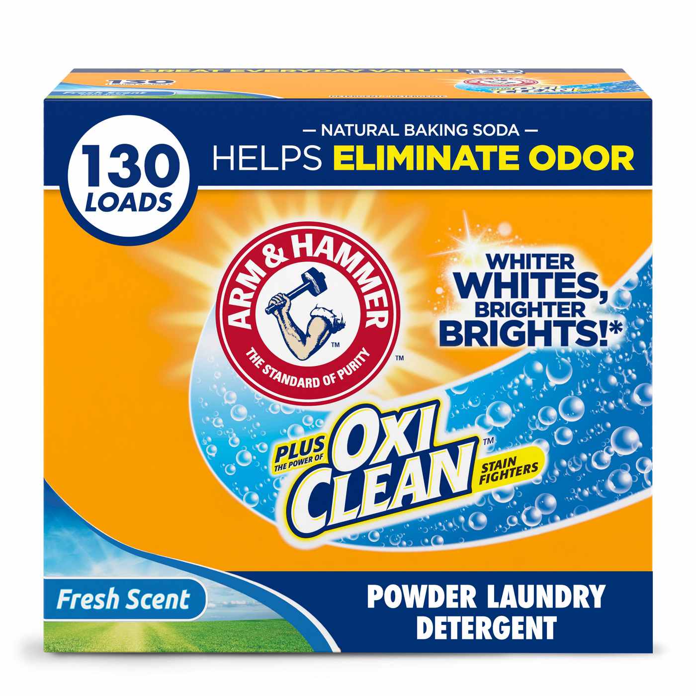 Arm & Hammer Plus OxiClean Powder Laundry Detergent, 130 Loads - Fresh Scent; image 11 of 13