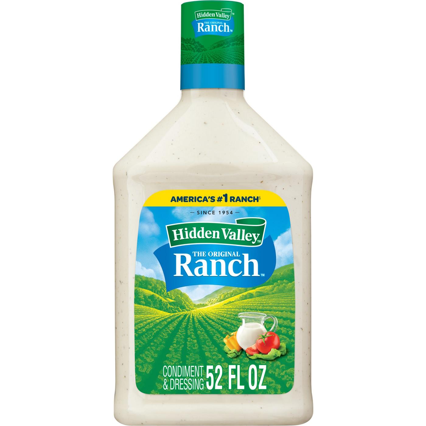 Hidden Valley Original Ranch Salad Dressing and Topping Bottle; image 1 of 4