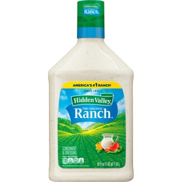 Hidden Valley Original Ranch Salad Dressing and Topping Bottle, 52 oz
