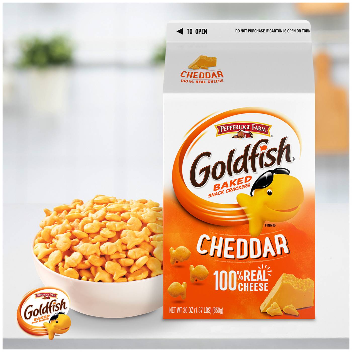 Goldfish Cheddar Cheese Crackers; image 11 of 15