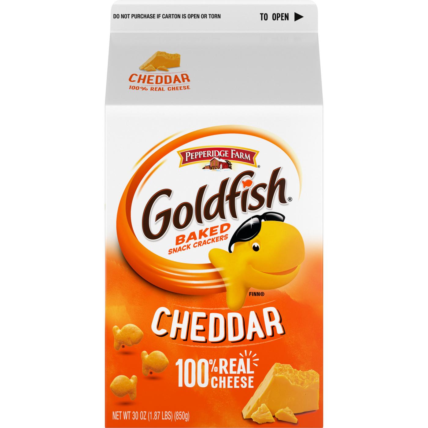 Goldfish Cheddar Cheese Crackers; image 14 of 15