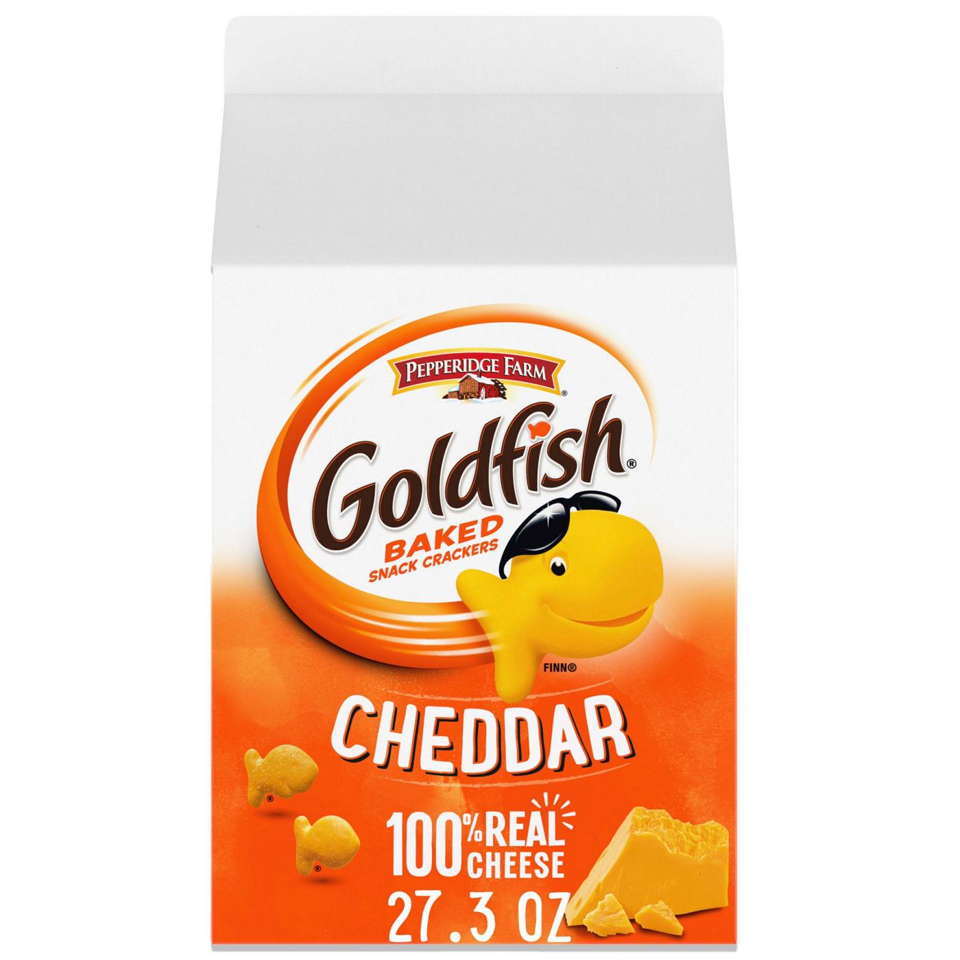 Goldfish Cheddar Cheese Crackers; image 1 of 15